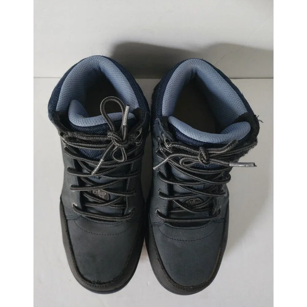 SKECHERS WORK WOMENS BOOT US 6.5 MCCOLL NAVY BLUE BLACK 108004 EH COMP TOE